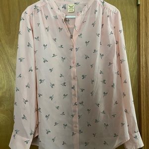 Bird blouse NWT
